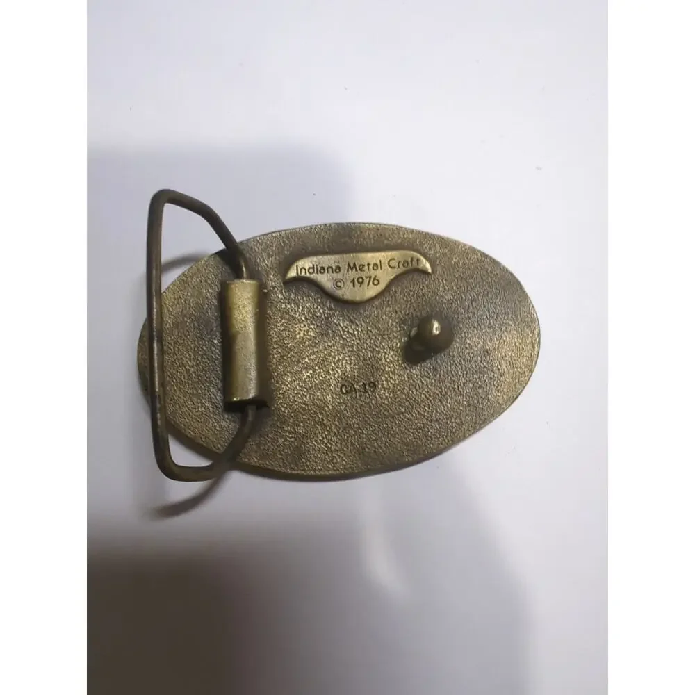 vintage 1953 CORVETTE belt buckle SOLID BRASS chevy 1970s western Automotive Car